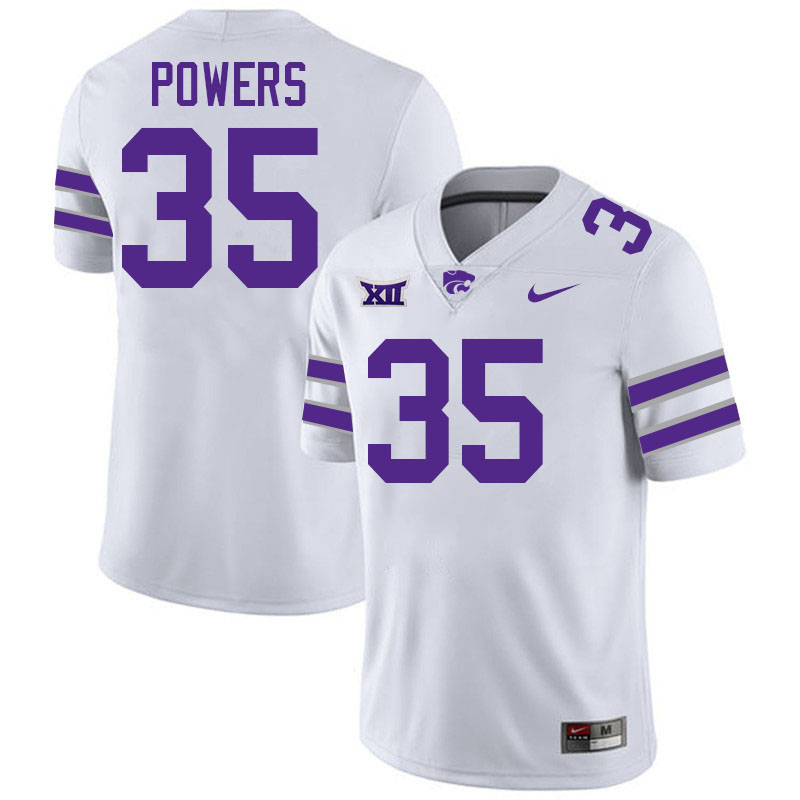 Gabe Powers Kansas State Jersey,Kansas State Wildcats #35 Gabe Powers Football Jersey-White